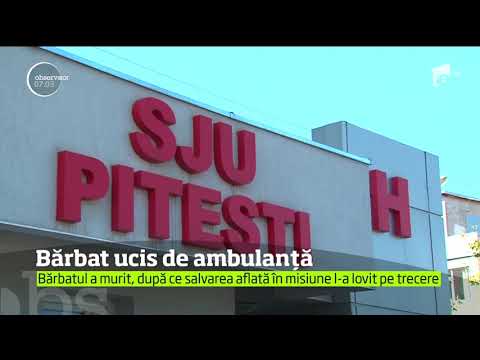 Un bărbat din Argeş a murit după ce a fost lovit de o ambulanță