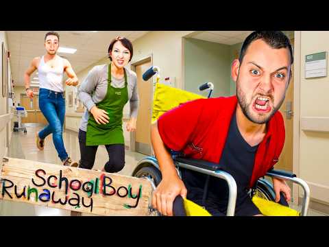 Utiekol som z Nemocnice na INVALIDNOM VOZÍKU v Schoolboy Runaway v Minecraft