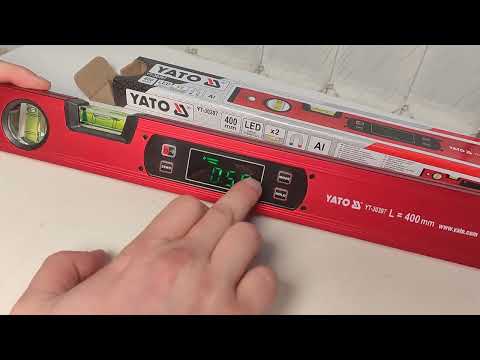 Электронный уровень YATO с LED-дисплеем, 400 мм, магнитный, алюминий Электронный уровень YATO с LED-дисплеем, 400 мм, магнитный, алюминий