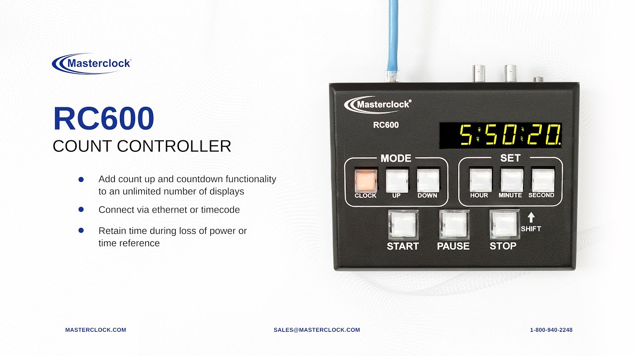 Masterclock RC600 Count Controller