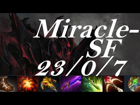 Miracle- mid Shadow Fiend vs Kunkka, Anti-Mage - shadow blade, supports' love - dota2