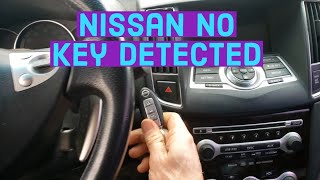 2009 Nissan Altima Wont Start NO KEY DETECTED