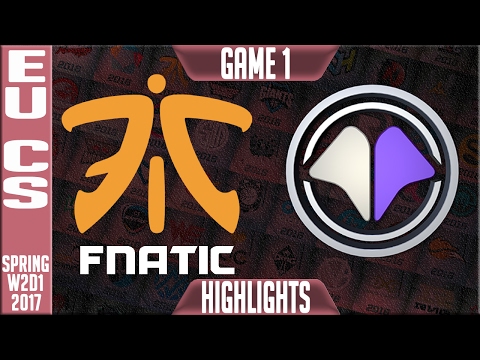 Fnatic Academy vs Millenium Highlights Game 1 - EUCS Week 2 Spring 2017 - FNA vs MIL G1
