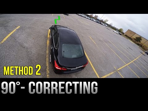90 Degrees Parking - How to Correct Yourself - Method 2