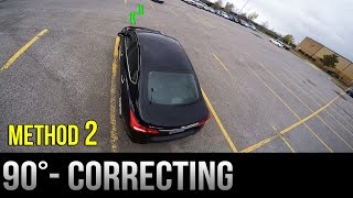 90 Degrees Parking - How to Correct Yourself - Method 2