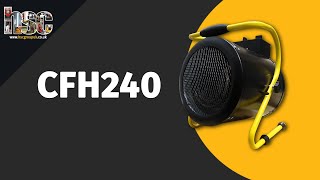 Elite 2.4kW 240V Cylinder Fan Heater – Black video thumbnail