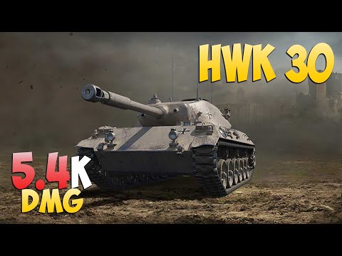 HWK 30 - 4 Kills 5.4K DMG - The last second! - World Of Tanks