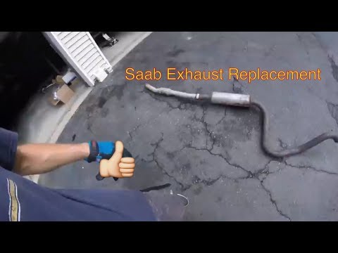Saab 9-3 9-5 Exhaust Replacement In Depth Muffler Delete