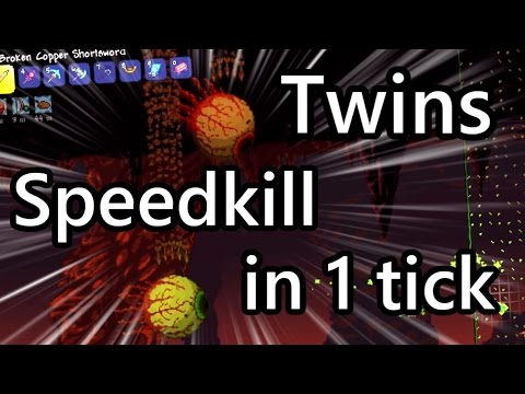 , title : 'Terraria - Twins Speedkill in 1 tick'