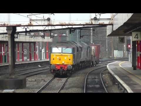 57004 with 37605/57008/37610 DIT 6K73 flasks 18th January 2014