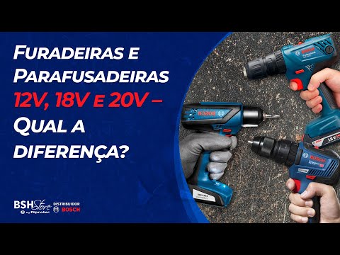 Furadeiras e Parafusadeiras 12V, 18V e 20V – Qual a diferença? | Bosch