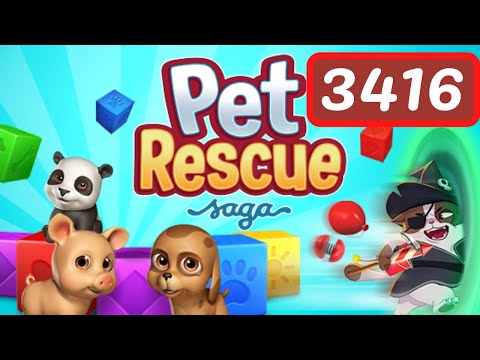 Pet Rescue Saga Level 3416 - No Boosters 🐶The Regordos🐶