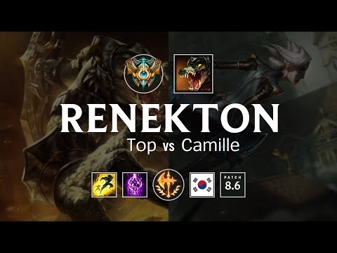 Renekton Top vs Camille - KR Challenger Patch 8.6