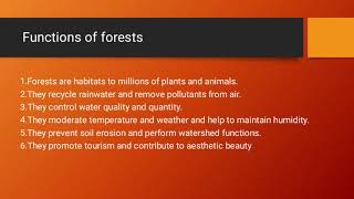INTRODUCTION OF ENVIRONMENTAL SCIENCE  & FOREST RESOURCES