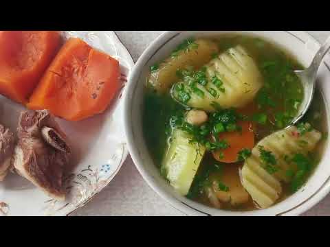 The most delicious soup of Tajik cuisine-Shurbo. Самый вкусный суп таджикской кухни-Шурбо.