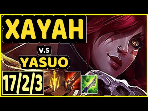 KOBBE (XAYAH) vs YASUO - 17/2/3 KDA BOTTOM ADC CHALLENGER GAMEPLAY - EUW