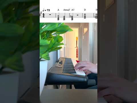 Slow Rock Chord Progression in A major (72 bpm)