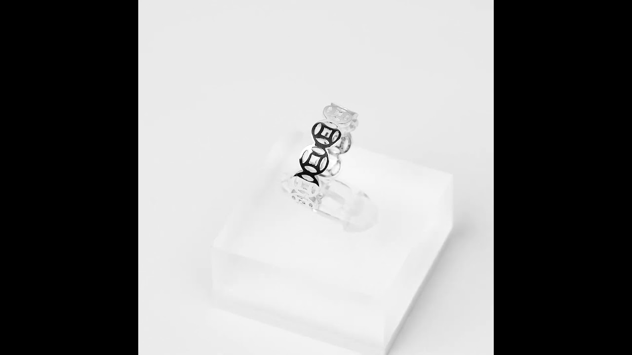 Nhẫn Bạc NCJ32 Kim Tiền Unisex Chariot Jewelry