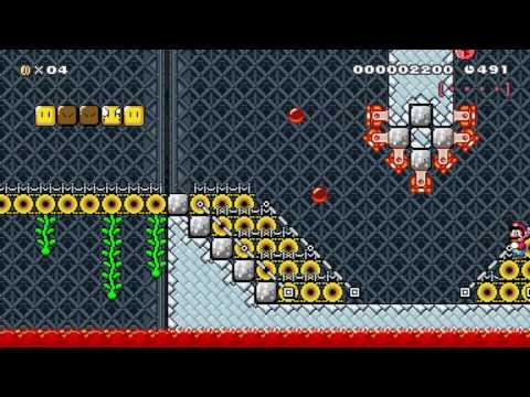 あらぶる　だんがんのしろ　dangerous a castle by あかいきつね 一SUPER MARIO MAKER一 No Commentary 1AK