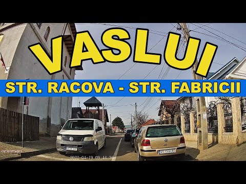 Orasul VASLUI traseu Piata Traian - str Racova - str Fabricii video 2K 1440p aprilie 2022
