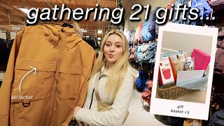 Shopping for my boyfriends 21st birthday gift | envelope game, coupons, cutest basket