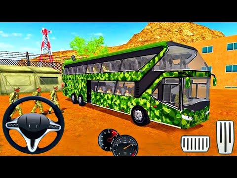 Uphill Army Bus Driving Simulator Games - Android Gameplay