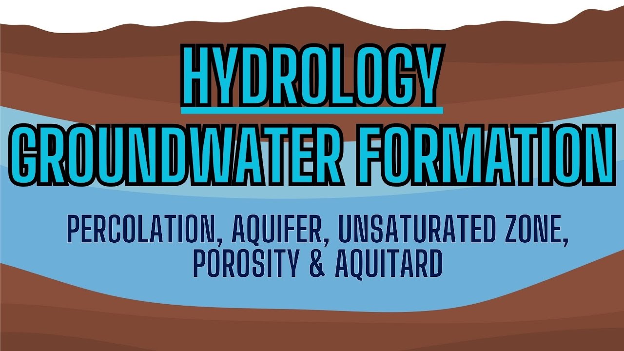 Groundwater Hydrology: Explaining Aquifer Formation, Groundwater Flow, Vadose Zone & Water Table