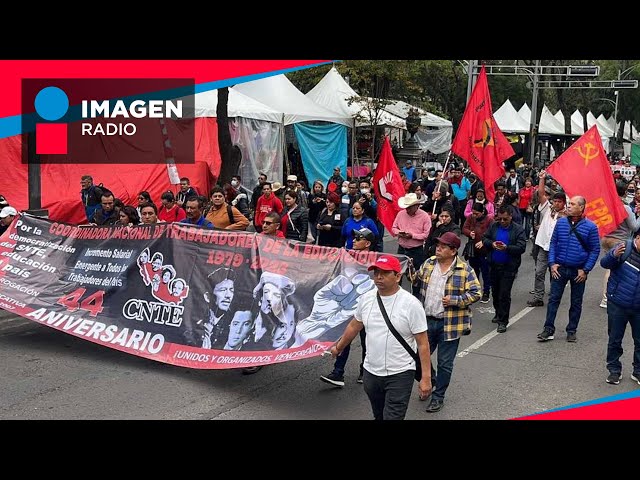 Docentes de la CNTE demandan la derogación de la reforma al ISSSTE de 2007