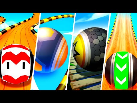 Going Balls Super SR vs Action Balls vs Rollance vs Sky Ball Jump - Android, IOS gameplay