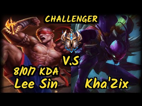 XL Caedrel (LEE SIN) vs KHA'ZIX - 8/0/7 KDA JUNGLE CHALLENGER GAMEPLAY - EUW