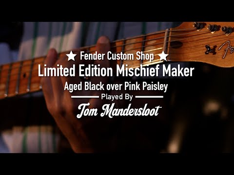 Fender Custom Shop Limited Edition Mischief Maker - Heavy Relic - Aged Black Over Pink Paisley image 21