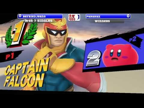 WSS 7 Singles - Refried Jeans (Falcon) vs Parahax (Kirby) - SSB4 WR2 - Smash 4 -Smash for Wii U