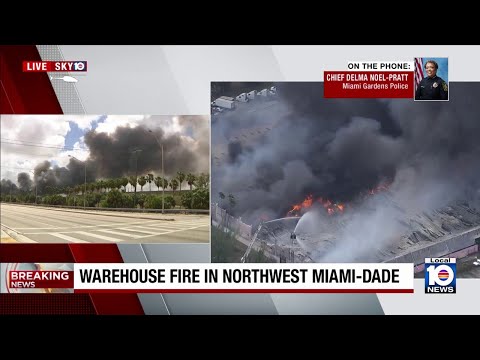 Miami Gardens police chief urges safety following Northwest Miami-Dade warehouse fire