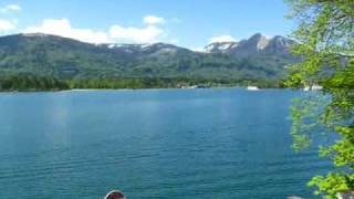 Austria Travel: Lake View and Church in St. Wolfgang