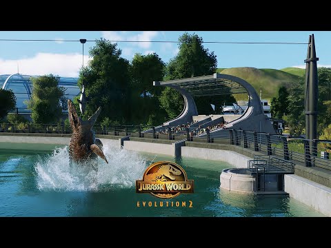 Mosasaurus Feeding Show Scene | Jurassic World Evolution 2