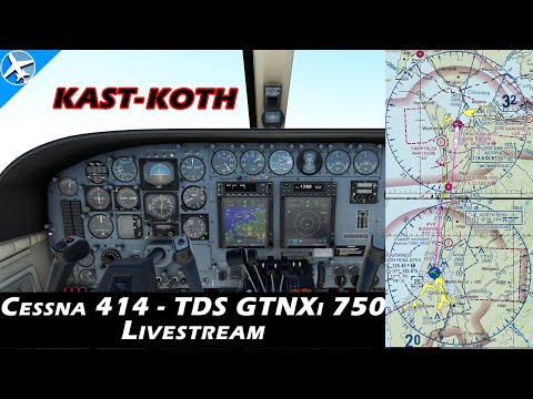 Flysimware Cessna 414AW |TDS GTNXi 750 | KAST-KOTH - MSFS