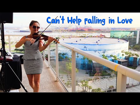 Violinist Performs Balcony Concert - Can't Help Falling In Love