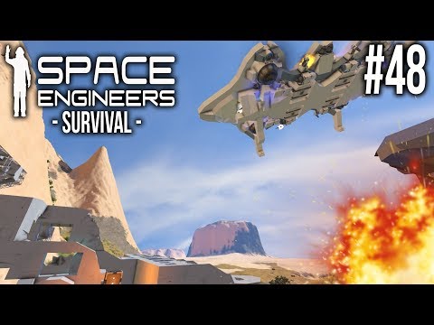 Space Engineers Survival - UNDER ATTACK! - Episode 48