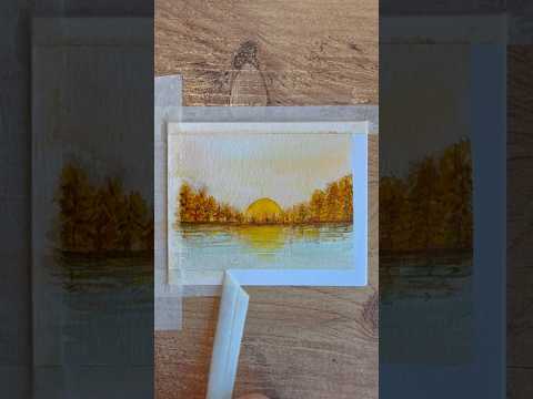 Sunset Watercolor Painting Tutorial