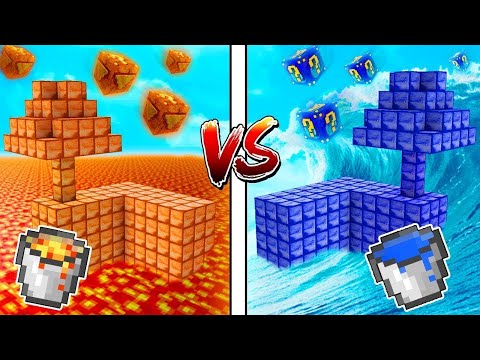 LAV ADASI VS TSUNAMİ ADASI! 😱 - Minecraft