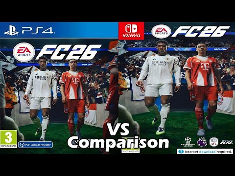 EA FC 26 PS4 Vs Nintendo Switch | Comparison