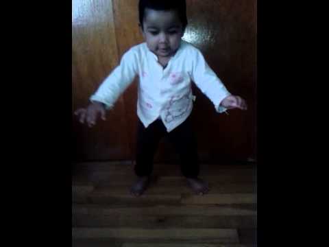 Maymunah's first learn walking.