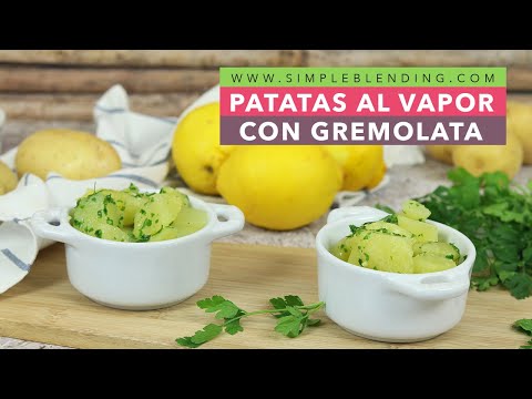 PATATAS AL VAPOR CON GREMOLATA | Gremolata con patatas | Receta de patatas saludable
