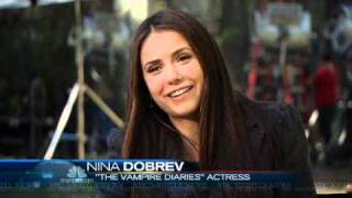 NBC news sur le tournage de l'�pisode 310+interview Nina Dobrev