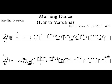 Morning Dance (Danza Matutina) Score (Partitura) For Sax Alto en Eb -Spyro Gyra-.