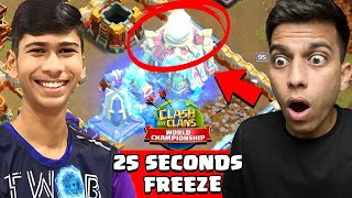 this GUY is GENIUS 25 Seconds Freeze on PRO TH16 (Clash of Clans)