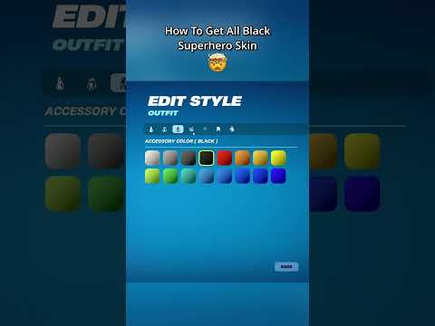 How To Get All Black Superhero Skin 🤯 #kevinfn #fortnite #fortniteclips