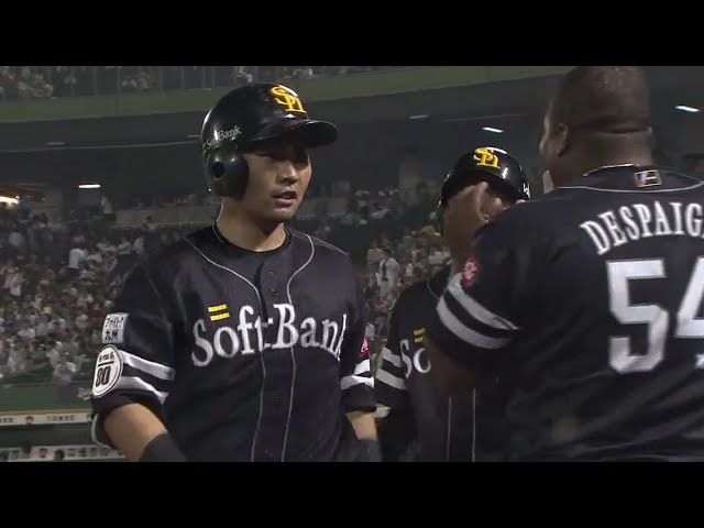 【10回表】ホークス・中村晃の今日2発目のホームランは試合を決める2ラン!! 2018/6/22 Bs-H