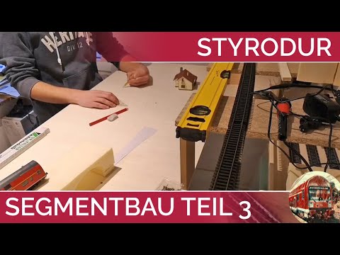 SEGMENTANLAGE Modelleisenbahn H0 Aufbau Teil 3 Erstes Styrodur und ein wenig zum Gleisplan