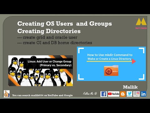 06 Creating OS Groups OS User grid oracle || Creating GI and DB Home Directories OEL6